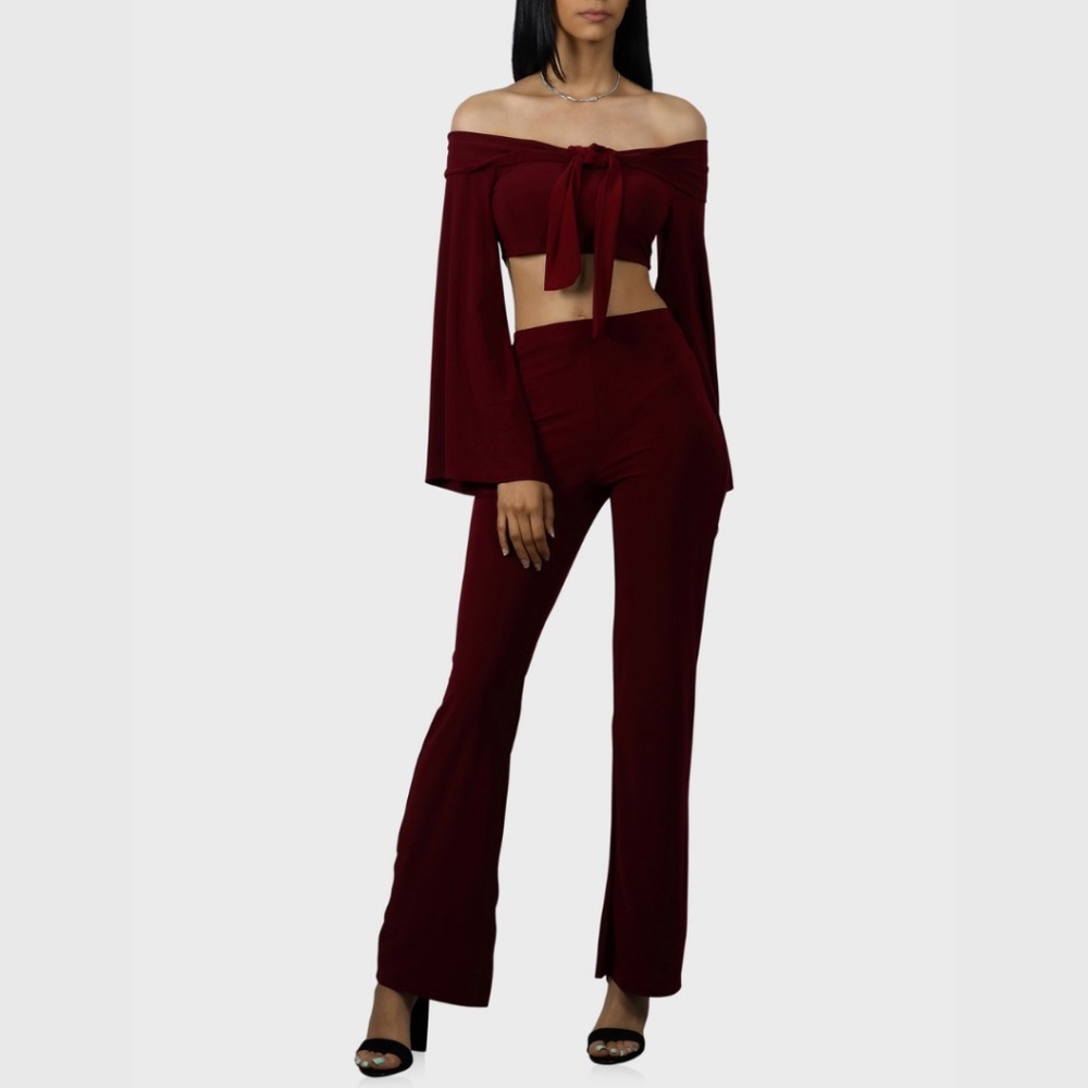 Two Piece Set Burgundy